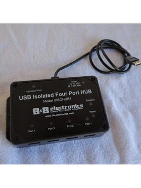 B&B‎ Electronics, USB Isolated Four Port Hub, UISOHUB4, Used